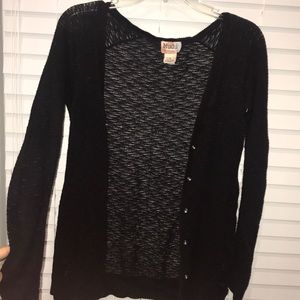 Delicate Black Cardigan